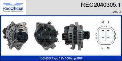 Alternador Toyota YARIS · Toyota AURIS