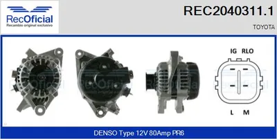 Alternador Toyota YARIS · Toyota AURIS