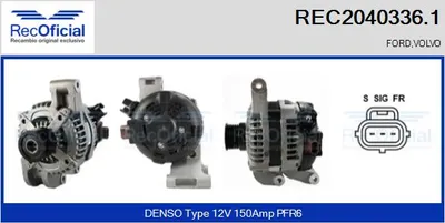 Alternador Ford FOCUS C-MAX · Volvo S40 II · Volvo V50