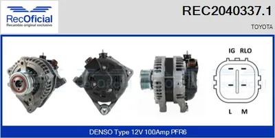Alternador Toyota AURIS