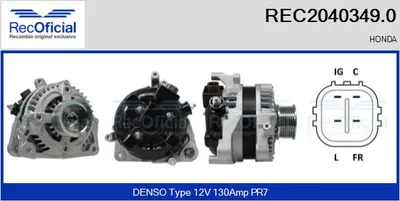 Alternador Honda CR-V III · Honda ACCORD VIII · Honda ACCORD VIII Estate