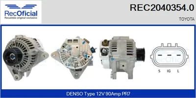 Alternador Toyota AVENSIS · Toyota AVENSIS Estate · Toyota AVENSIS Liftback