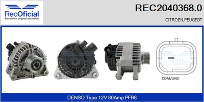 Alternador Peugeot 208 I · Peugeot 2008 I