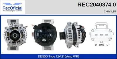 Alternador Chrysler GRAND VOYAGER V