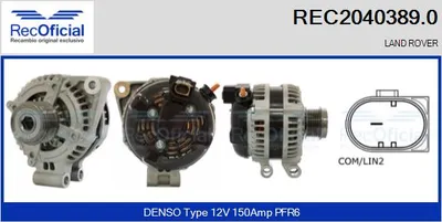 Alternador Land Rover RANGE ROVER SPORT I · Land Rover DISCOVERY IV
