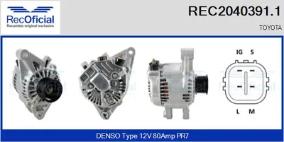 Alternador Toyota LAND CRUISER PRADO