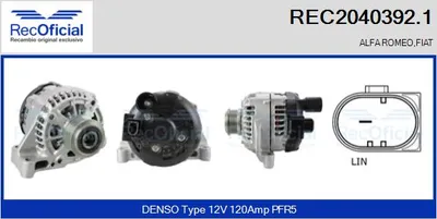 Alternador Fiat 500 · Alfa Romeo MITO · Fiat 500 C