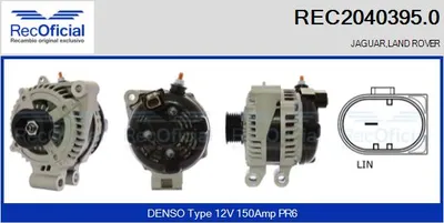 Alternador Land Rover RANGE ROVER III · Land Rover RANGE ROVER SPORT I · Jaguar XK II Coupe