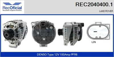 Alternador Land Rover DISCOVERY IV · Land Rover RANGE ROVER IV · Land Rover RANGE ROVER SPORT II
