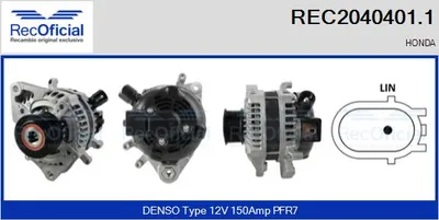 Alternador Honda CIVIC IX · Honda CIVIC IX Tourer