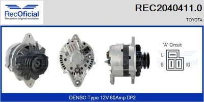Alternador Toyota CROWN · Toyota CELICA Coupe · Toyota CROWN Station Wagon