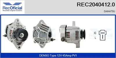 Alternador Daihatsu CHARADE II · Daihatsu CHARADE III