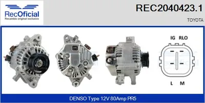 Alternador Toyota IQ