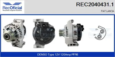 Alternador Fiat DOBLO Bus · Fiat DOBLO Cargo · Fiat DOBLO Platform/Chassis