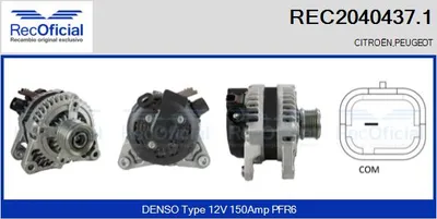 Alternador Citroën C4 II · Citroën DS4 · Citroën C-ELYSEE