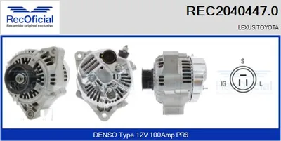 Alternador Lexus LS · Lexus GS