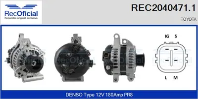 Alternador Toyota LAND CRUISER 200