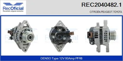 Alternador Toyota AYGO · Citroën C1 II · Peugeot 108