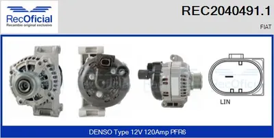 Alternador Fiat 500L