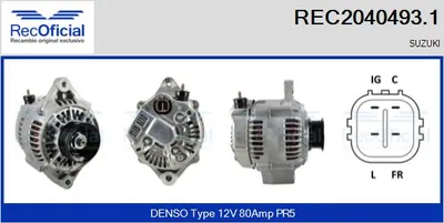 Alternador Suzuki SWIFT III · Suzuki GRAND VITARA II