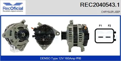Alternador Chrysler GRAND VOYAGER V · Jeep WRANGLER III