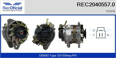 Alternador Toyota COROLLA · Toyota COROLLA Liftback · Toyota COROLLA FX Compact