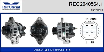 Alternador Fiat SEDICI · Suzuki SX4