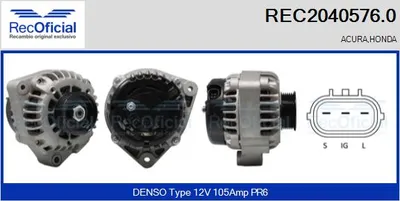 Alternador Honda ACCORD VI Coupe