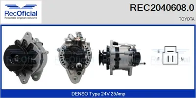 Alternador Toyota LAND CRUISER · Toyota DYNA Platform/Chassis