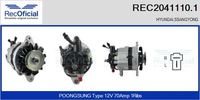 Alternador Ssangyong MUSSO