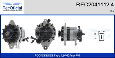 Alternador Kia SPORTAGE SUV · Kia RETONA Closed Off-Road Vehicle