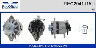 Alternador Kia K2700