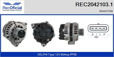 Alternador Ssangyong MUSSO · Ssangyong MUSSO SPORTS