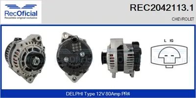 Alternador Chevrolet AVEO / KALOS Saloon