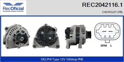 Alternador Chevrolet CRUZE · Opel ASTRA J · Opel ASTRA J Sports Tourer