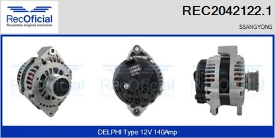 Alternador Ssangyong KORANDO · Ssangyong RODIUS II