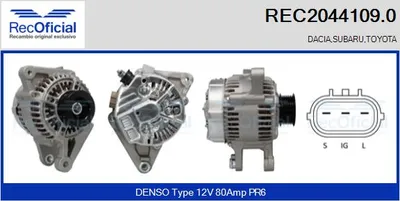 Alternador Toyota CELICA Coupe · Toyota MR2 III · Toyota RAV 4 II