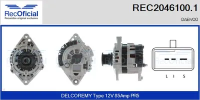 Alternador Daewoo ESPERO · Daewoo NEXIA · Daewoo NEXIA Saloon