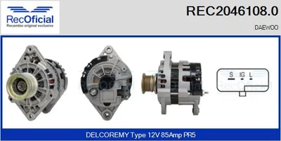 Alternador Daewoo ESPERO · Daewoo NEXIA · Daewoo NEXIA Saloon