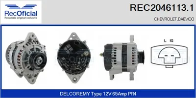 Alternador Chevrolet MATIZ