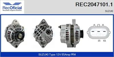 Alternador Suzuki VITARA · Suzuki BALENO Hatchback · Suzuki BALENO