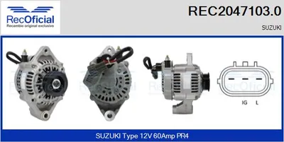 Alternador Suzuki CARRY Van