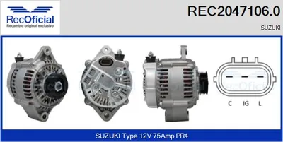 Alternador Suzuki JIMNY Closed Off-Road Vehicle · Suzuki IGNIS I · Suzuki LIANA