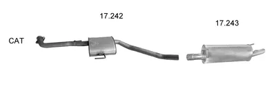 Sistema de gases de escape Opel OMEGA B Estate · Vauxhall OMEGA Estate