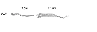 Sistema de gases de escape Opel ASTRA G Hatchback · Opel ASTRA G Saloon · Vauxhall ASTRA Mk IV Hatchback
