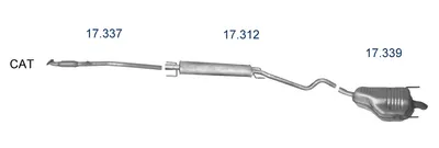Sistema de gases de escape Opel ASTRA H · Opel ASTRA H GTC · Opel ASTRA H CLASSIC Hatchback