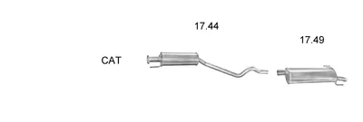 Sistema de gases de escape Opel ASTRA F Hatchback · Vauxhall ASTRA Mk III Hatchback · Vauxhall ASTRA Mk III Estate