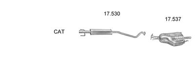 Sistema de gases de escape Opel ASTRA G Hatchback