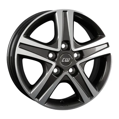 Leichtmetallfelge 15 Zoll Borbet CWD Mistral Anthracite Glossy Polished