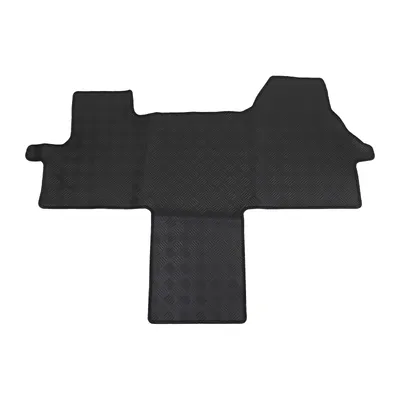 Fußmatte Gummi "Rondo" hochwertig in schwarz